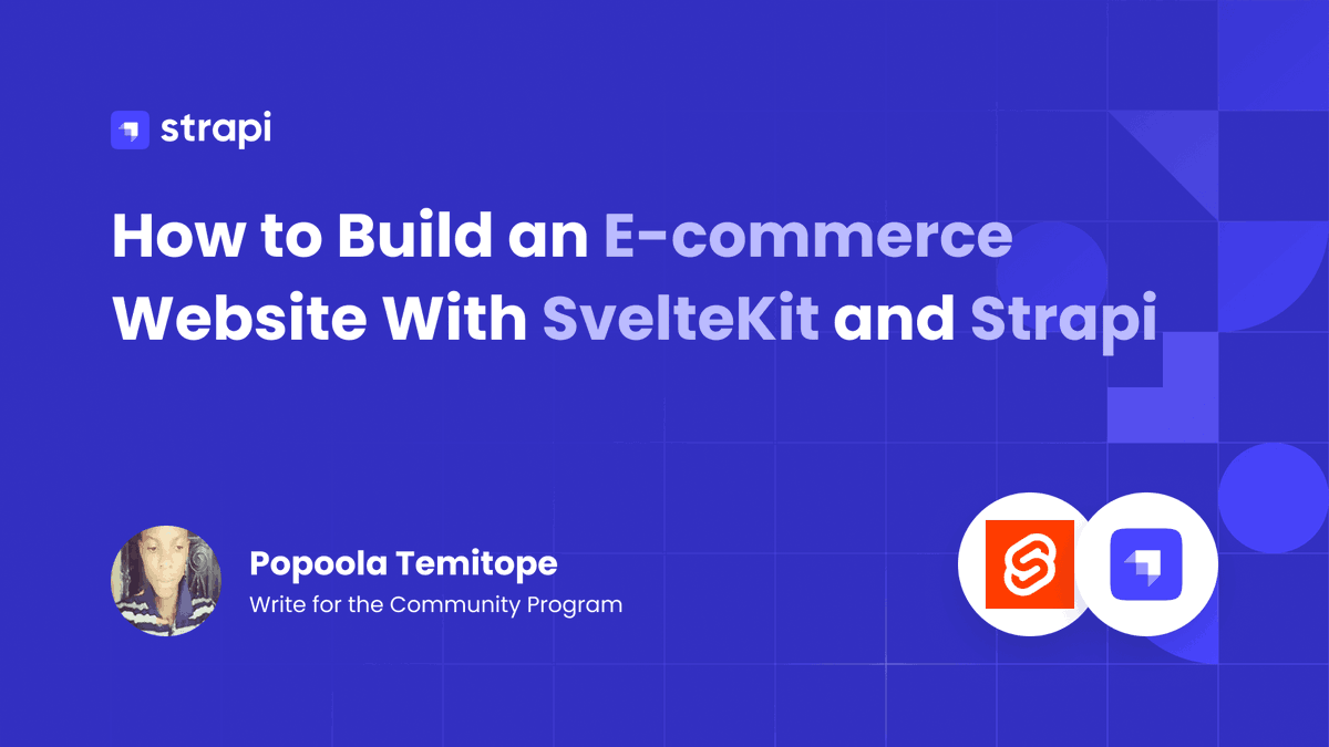 strapijs's tweet photo. E-Commerce with SvelteKit and Strapi

🚀 Product listings, cart, and detail pages
✅ Solid headless alternative

👉 Walkthrough: https://t.co/zMPKGrGHgm https://t.co/zMPKGrGHgm https://t.co/U8DEgC2NA7