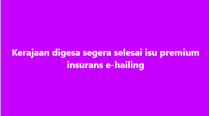 SinarOnline's tweet photo. Kerajaan digesa segera selesai isu premium insurans e-hailing
Kerajaan digesa segera menyelesaikan isu kenaikan premium insurans e-hailing yang didakwa terus membebankan pemandu di seluruh negara.
#ehailing #insurans #BNM
Artikel https://t.co/ofE4E0J5Ku https://t.co/J9LE3eAHme
