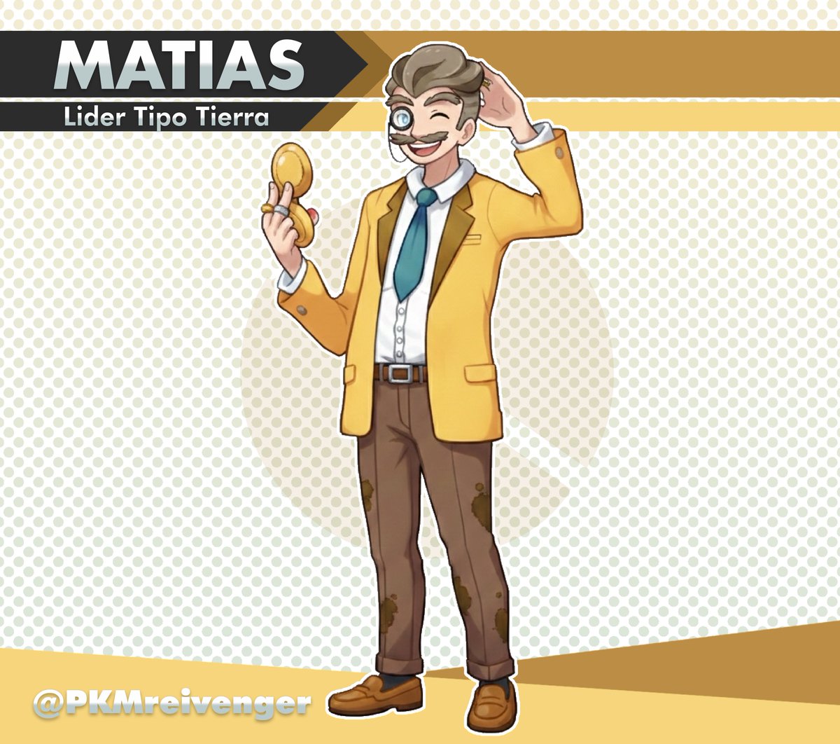 PKMreivenger's tweet photo. 🔍¡El líder Matias, te espera con un amplio repertorio de chistes!⛰️

Visita su gimnasio en Ciudad Sardana y supera todos los examenes del líder Matias.  

¿Podrás vencer a Matias en un combate?❤️🔃 

arte por: @daviboii_ https://t.co/nxx7iyoVwb