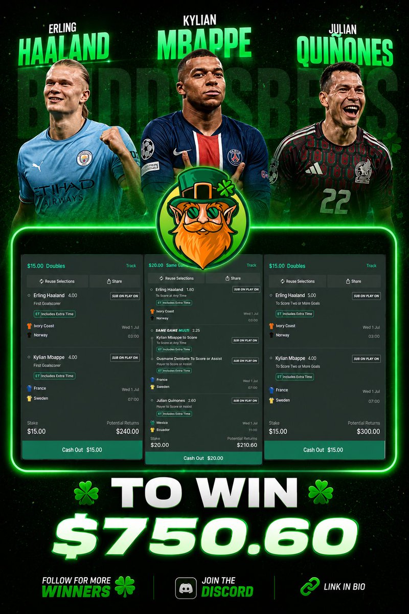buddy_lov3's tweet photo. World Cup plays for:

Ivory Coast V Norway
France V Sweden 
Mexico V Ecuador 

Try to place the bet with a bookmaker that offers sub protect. 

Good luck if you follow 🍀 https://t.co/MSbLBw5gIB