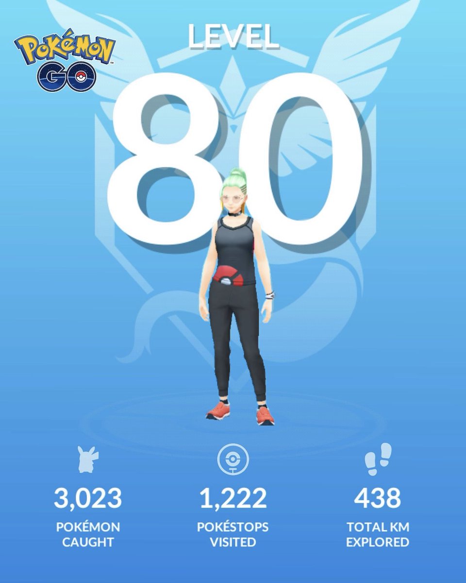 poseur_weasel's tweet photo. 今日レベル80に上がった❗️ #ポケモンGO https://t.co/3VlEWVTfev