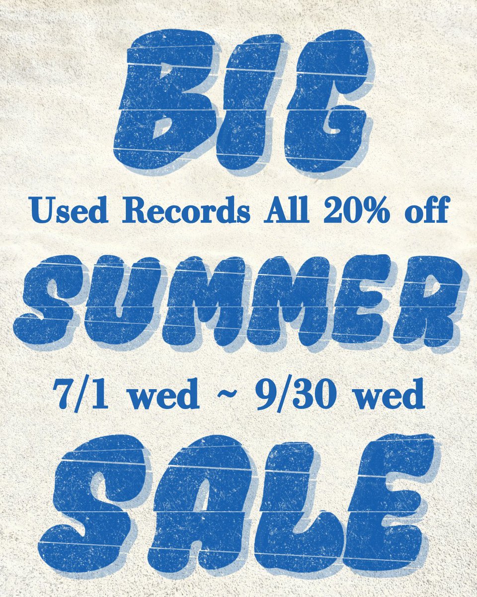 絶賛開催中！ 本日出品の中古盤も即20%OFF対象です！