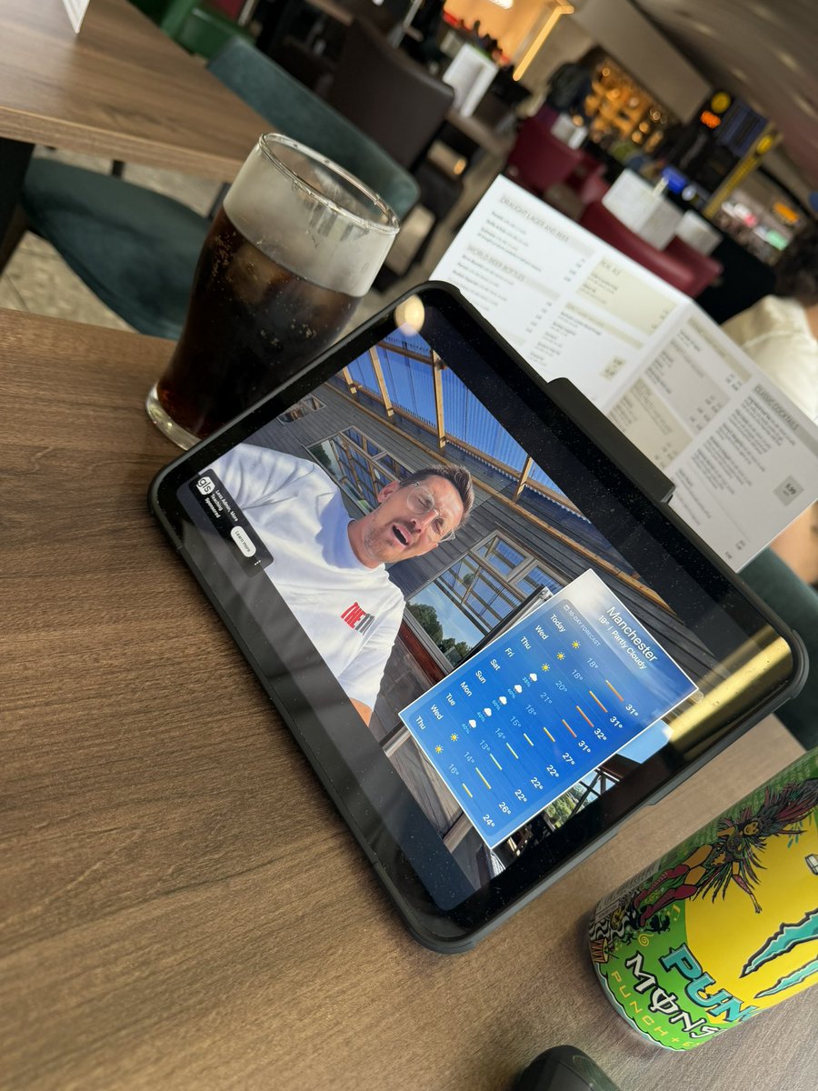 TheTopCoconut's tweet photo. Posting up at a bar till my flight watching @Syndicate , taking the never let them know your next move tee to BC, Canada https://t.co/vM0fGpko3Q