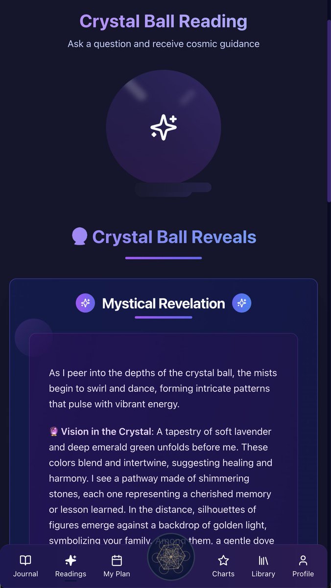 OriginSpiritual's tweet photo. 🔮✨ Peer into the mystical depths of crystal ball gazing and scrying, practices that open the gateway to your intuitive vision and the divine tapestry of wisdom.

In the ancient art of scrying, a crystal ball serves as a sacred tool, a mirror reflecting your inner landscape. To begin, find a quiet space where the mind can settle, and light a candle to signal the entrance into the mystical realm. Gaze gently into the crystal, allowing your thoughts to dissolve like mist. Patterns and visions may emerge, offering guidance and insight into your life's journey.

Trust your intuition as it whispers the truth, for it is the bridge between your conscious mind and the infinite universe. 🌌 As you practice, remember that the clarity you seek lies not in the crystal, but within your own spirit. Be patient and open-hearted, and the universe will reveal itself in divine timing.

To deepen your practice, meditate regularly to calm the mind and sharpen your intuitive senses. Journaling after each session can also help you track the symbols and messages you receive, revealing patterns over time.

Embrace the flow of cosmic energy and let it guide you toward greater spiritual awareness. 🌿 What truths might you discover if you gazed into the depths of your soul?

Reflect on your inner vision and share your journey with us. What have you seen within the crystal? 🔮

#CrystalBall #Scrying #IntuitiveVision #SpiritualAwakening #MysticalJourney

#CrystalBall,#Scrying,#IntuitiveVision,#SpiritualAwakening,#MysticalJourney