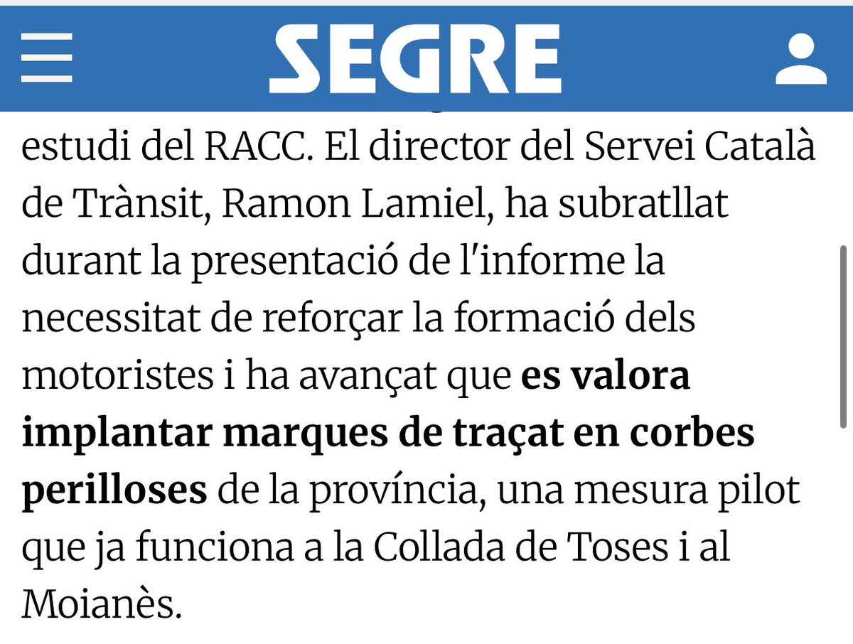 pepsoleV's tweet photo. @edp Perquè el Ramon Lamiel és un idiota rematat, un incompetent i un psicòpata prenent decisions.

A sobre, avui ha dit que vol pintar ratlles als revolts per marcar la traçada a les motos.

No té npi del perquè la gent va amb moto. Provablement no sap ni què és una moto. https://t.co/UZ00Uqu1ZN