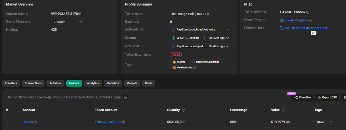 DUNTWSB's tweet photo. @theunipcs @CryptoExpert101 Tempted to Long $UNIPCS 

H4YcXrCHpNPivVDUF9gzsSVpT5dM4kHcRRRpBXPubonk https://t.co/OWzrpCCBiK