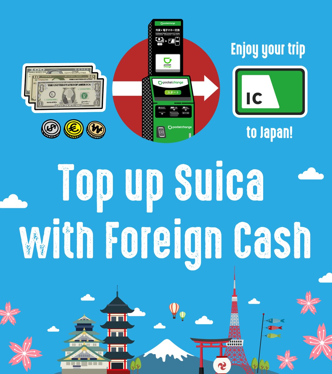 PocketChangeEng's tweet photo. Skip the stress of counting coins and enjoy seamless travel from the moment you arrive! 🙌

🔍 Find nearest kiosk here: https://t.co/eEtWWrcX3f https://t.co/pB5tFmPyJG