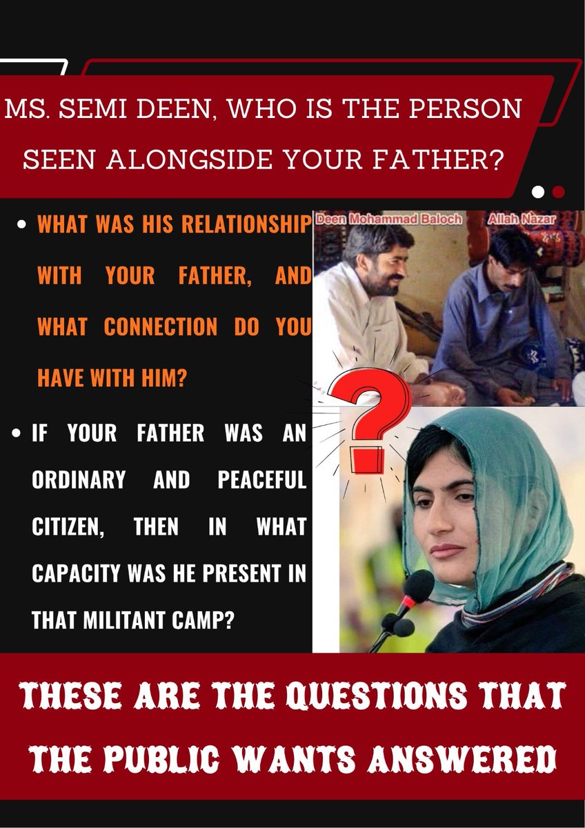 ZartajLeghari's tweet photo. Ms. Semi Deen,
If the circulating image is authentic, who is the person seen alongside your father, and what is the context of the photograph? A clear explanation would help address public questions.
#FactCheck #Transparency #PublicClarification #VerifyBeforeSharing https://t.co/iKxJbzG8Uy