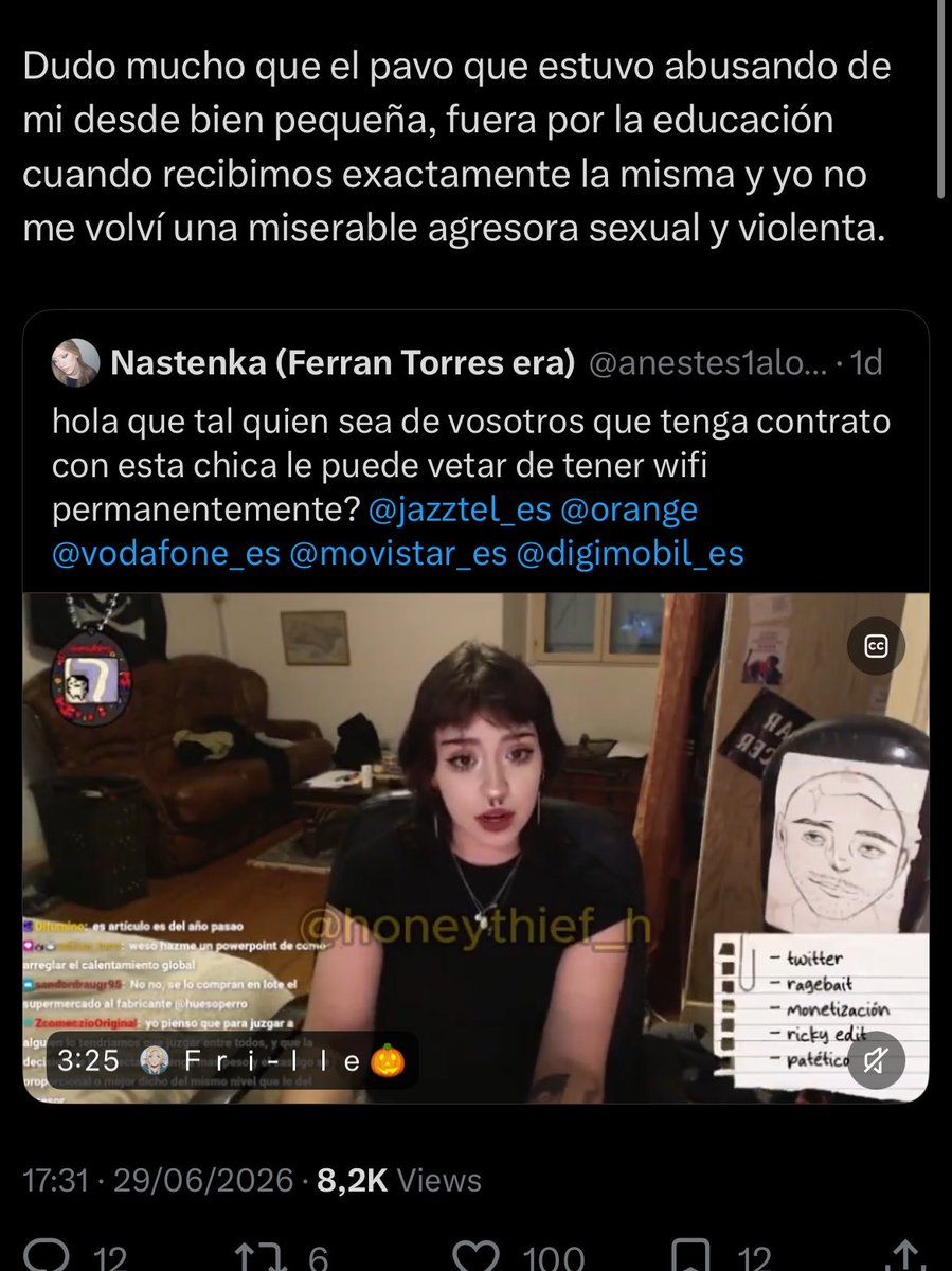 laraveidt's tweet photo. Si esto fuera así, significaría que los hombres agresores son malos por naturaleza y por lo tanto el feminismo es inútil porque la educación y la socialización no van a cambiar eso https://t.co/AXNNqgSwtL