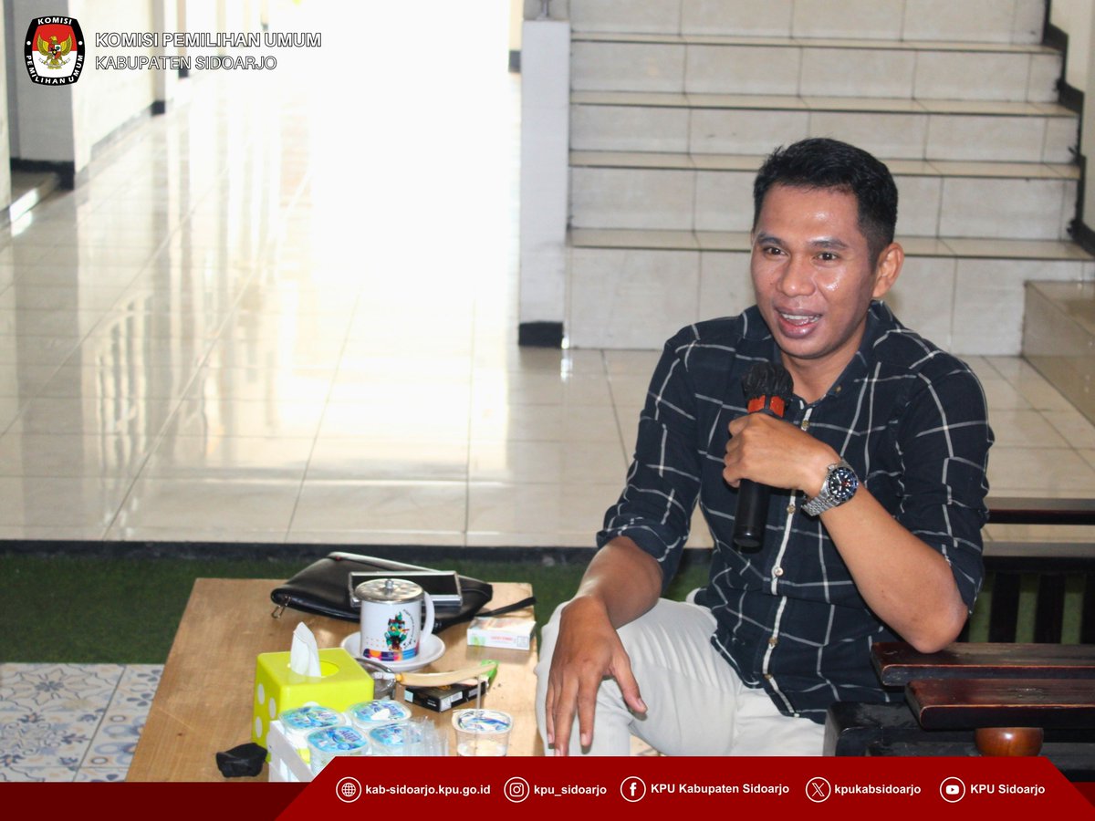 kpukabsidoarjo's tweet photo. Halo #TemanPemilih π
Dalam semangat #SelasaCeria, Komisi Pemilihan Umum Kabupaten Sidoarjo (KPU Sidoarjo) melaksanakan kegiatan FOKUS PAGI (Forum Kumpul dan Sharing Program, Aspirasi, Gagasan, dan Inspiratif) pada Selasa, 30 Juni 2026 yang bertempat di Ruang CafeU KPU Kabupaten https://t.co/nycYI5MnMb