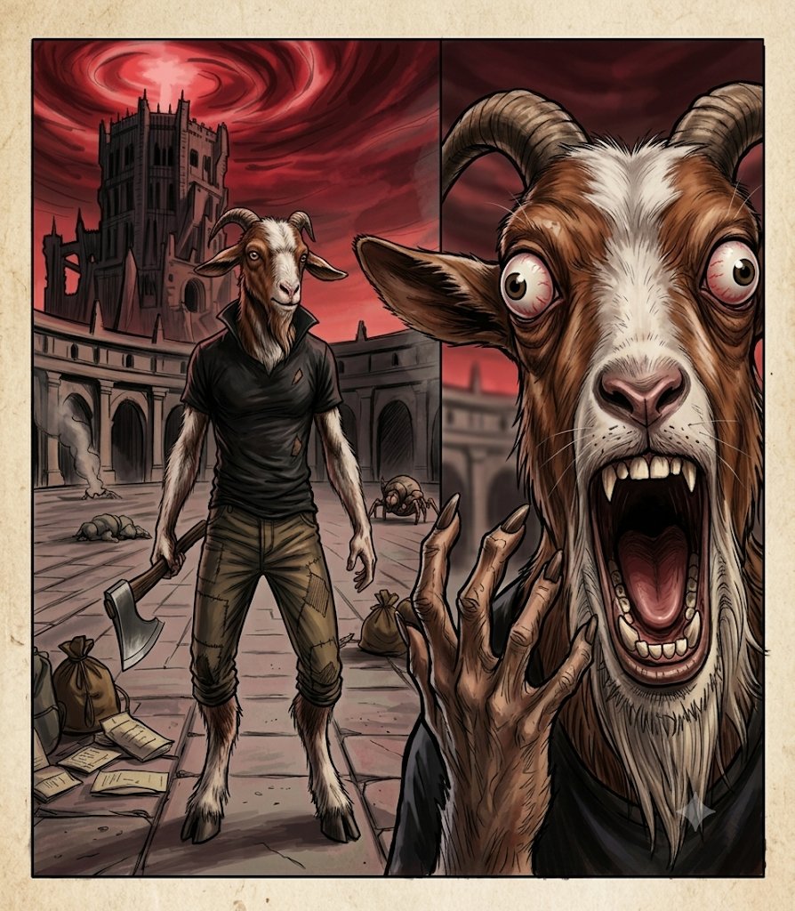 RydenTTV's tweet photo. Me: Ready to start Book 8 of Dungeon Crawler Carl!
Also me: Realizing Jeff Hays voices everyone, while staring at official art of Pony that completely ruins the bizarre fever-dream version I built in my own head.
This is almost what I pictured. @FiatCelebrity #ddc #Prepotente https://t.co/SFslErESny
