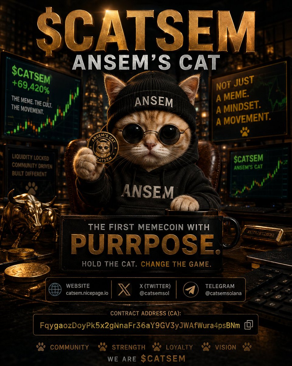 catsemsol's tweet photo. I am literally Ansem as a Cat: $CATSEM. 2Y/O OG.
Coldest nigga meowing.
Niggas can't out-meow me.

DEX IS UPDATED!
https://t.co/4tnCMrSuav

 �� IS LIVE!
@catsemsol 

🌐WEBSITE IS LIVE!
https://t.co/8D3h8Jy44K

🪙CA:
FqygaozDoyPk5x2gNnaFr36aY9GV3yJWAfWura4psBNm

#ANSEM @blknoiz06 https://t.co/EVd5JsTyx1