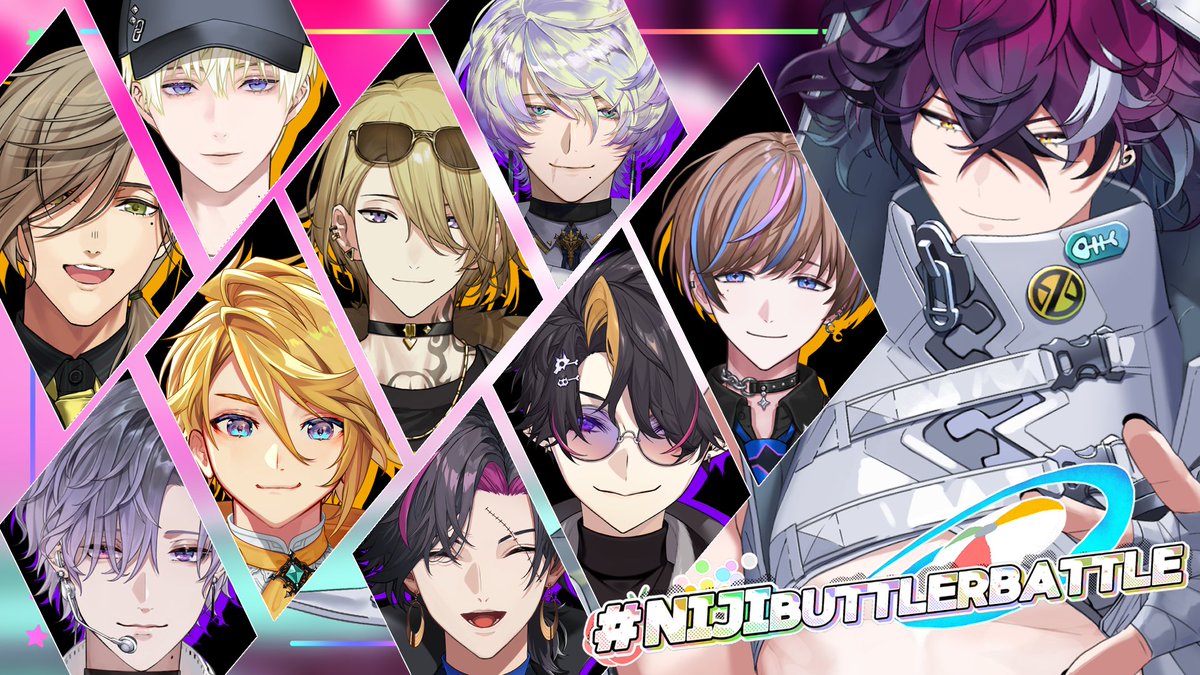 D_Dropscythe's tweet photo. 🚨 CALLING FOR YOUR PARTICIPATION! 🚨
- =- 🏖️ -= - 
July 12 JST! It's our 3D Event - #NIJIBUTTLERBATTLE  
A 5v5 Butler team battle to win your heart! (🫶)

But! We need YOU (🫵) to tell US how you want us to pose for your special chekis pics! 
So! Reply with your ideas, please! https://t.co/VnZTKElzog