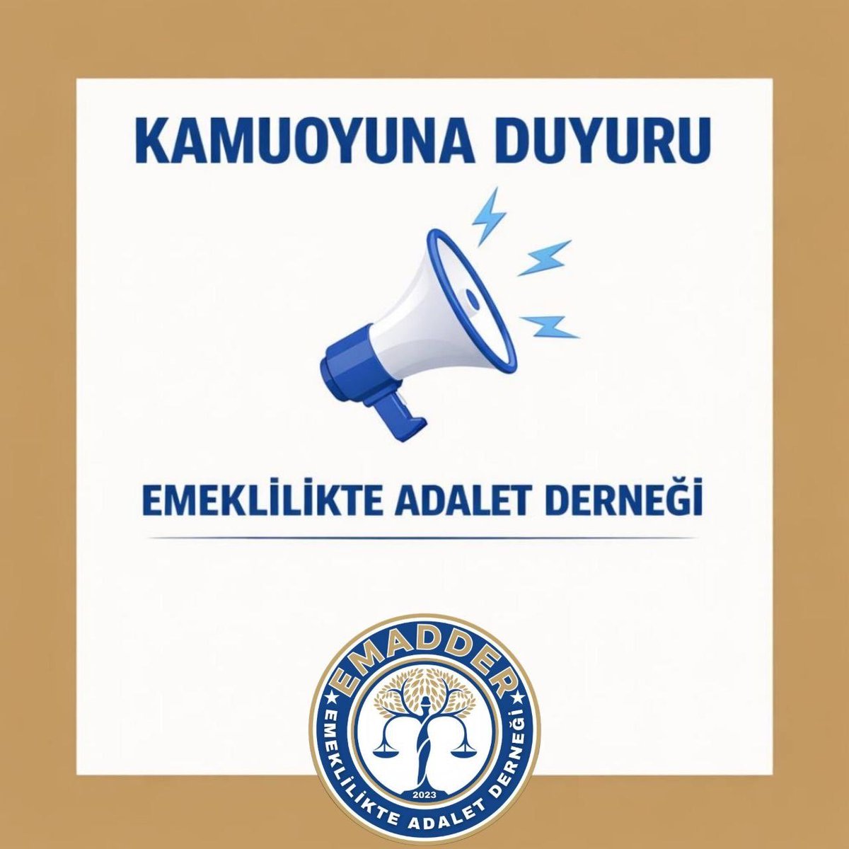 EmadDernegi's tweet photo. KAMUOYUNUN BİLGİSİNE

EMADDER, 3 yılı aşkın süredir kademeli emeklilik mücadelesini yalnızca üyelerinin desteği, emeği ve kararlılığıyla büyüten bağımsız bir sivil toplum kuruluşudur.

Kamuoyunda oluşturulan güçlü farkındalık ve sürdürülen kararlı mücadele, EMADDER ve Genel Başkanımız Sayın Mihriban Uğurlu öncülüğünde büyümüş ve aynı kararlılıkla devam etmektedir.

EMADDER’in hiçbir federasyon, üst kuruluş veya herhangi bir oluşumla organik, idari ya da kurumsal bir bağı bulunmamaktadır. Mücadelemiz hiçbir yapının çatısı altında yürütülmemiştir.

EMADDER, gücünü yalnızca sahadan, üyelerinden ve haklı mücadelesinden alan bağımsız bir sivil toplum kuruluşudur.

Kamuoyuna saygıyla duyurulur.

Emeklilikte Adalet Derneği (EMADDER)

@EmadDernegi
@EMADDER_KADEME
#KademeŞartOldu

Emadder Sosyal Medya Hesapları

TELEGRAM
https://t.co/KfonQOuM5p

INSTAGRAM 
https://t.co/aXKfHquT1v

EMADDER RESMİ SAYFASİ

https://t.co/j2DOJWAvgp…

TWİTTER RESMİ SOHBET SAYFASİ

https://t.co/EJMfhtXWeA…

TIKTOK
https://t.co/miT2Z1Lrs6?…

FACEBOOK
https://t.co/6e30Lfq0Hw…

FACEBOOK

https://t.co/6e30Lfq0Hw…

YOUTUBE 
https://t.co/gc2wrJXyyL