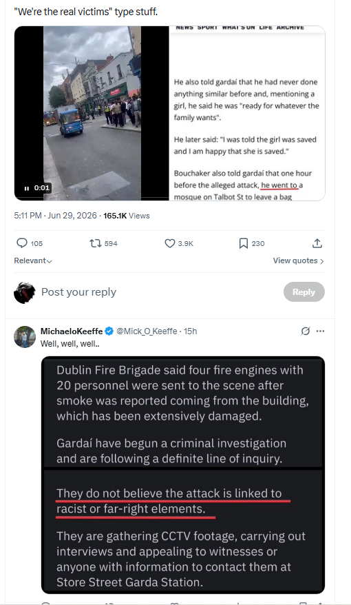 NormanInventor's tweet photo. @paulmurphy_TD You know better than the Gardai then? 
Looks like an inside job to me, but you let the Gardai know what they're missing.. you wanker. https://t.co/IyPxnDO7Mw