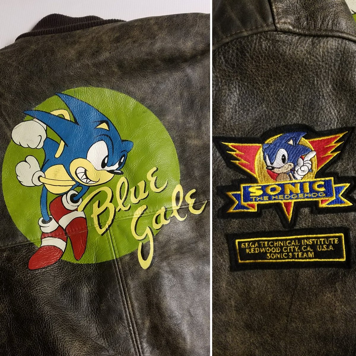 MrSillySunshine's tweet photo. FUN FACT!
Did you know that after wrapping production on S3K, Sonic Team created an real life version of the jacket worn by the Henry Gordon in the Mary Garnet origin story!
Complete with original artwork by Naoto Ōshima and the project name "Blue Gale" from the story!
#Sonic35th https://t.co/FkqwYa9RJ0