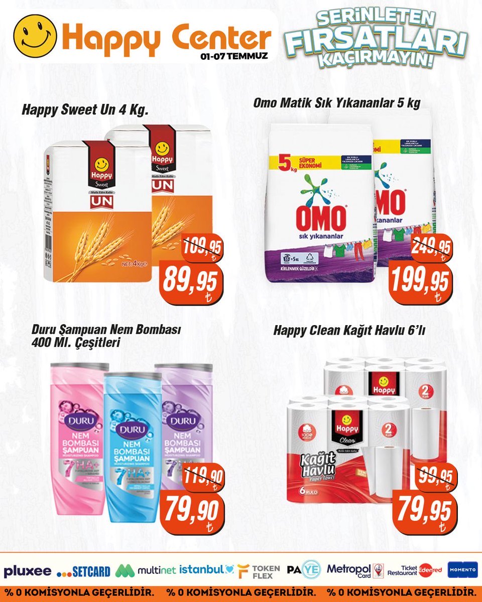 HappyCenterr's tweet photo. Kaçırılmayacak Süper Fiyat Sizleri Bekliyor. Mağazalarımıza Bekleriz. Mutlu Alışverişler Dileriz. 💥💥💥

#happycenter #alisveris #indirim #sepet #kampanya https://t.co/6ThV10w53e