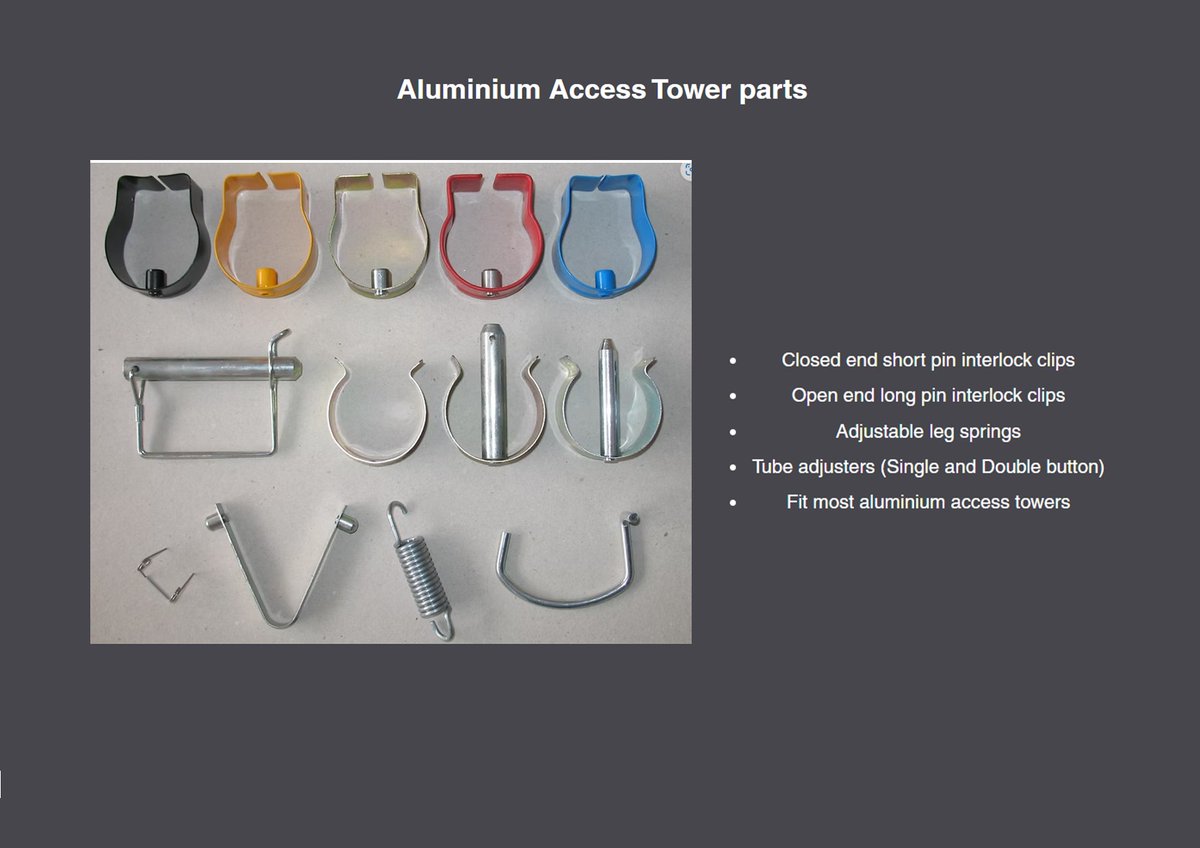 springnational1's tweet photo. Your one stop shop for Aluminium access tower fittings #access #towers #scaffoldtower https://t.co/UXU2qe23NQ