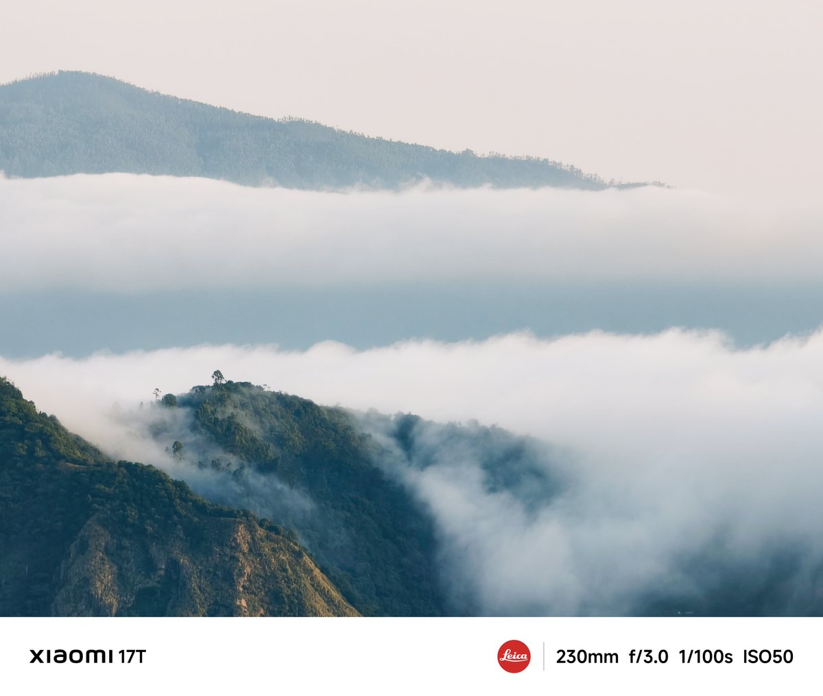 XiaomiIndia's tweet photo. Clouds rolling over the mountains, captured exactly as they felt.

The #Xiaomi17T transforms distant landscapes into stunning, detail-rich frames.

Buy Now: https://t.co/ZY7qIDwwYS https://t.co/ibpcUuGee2