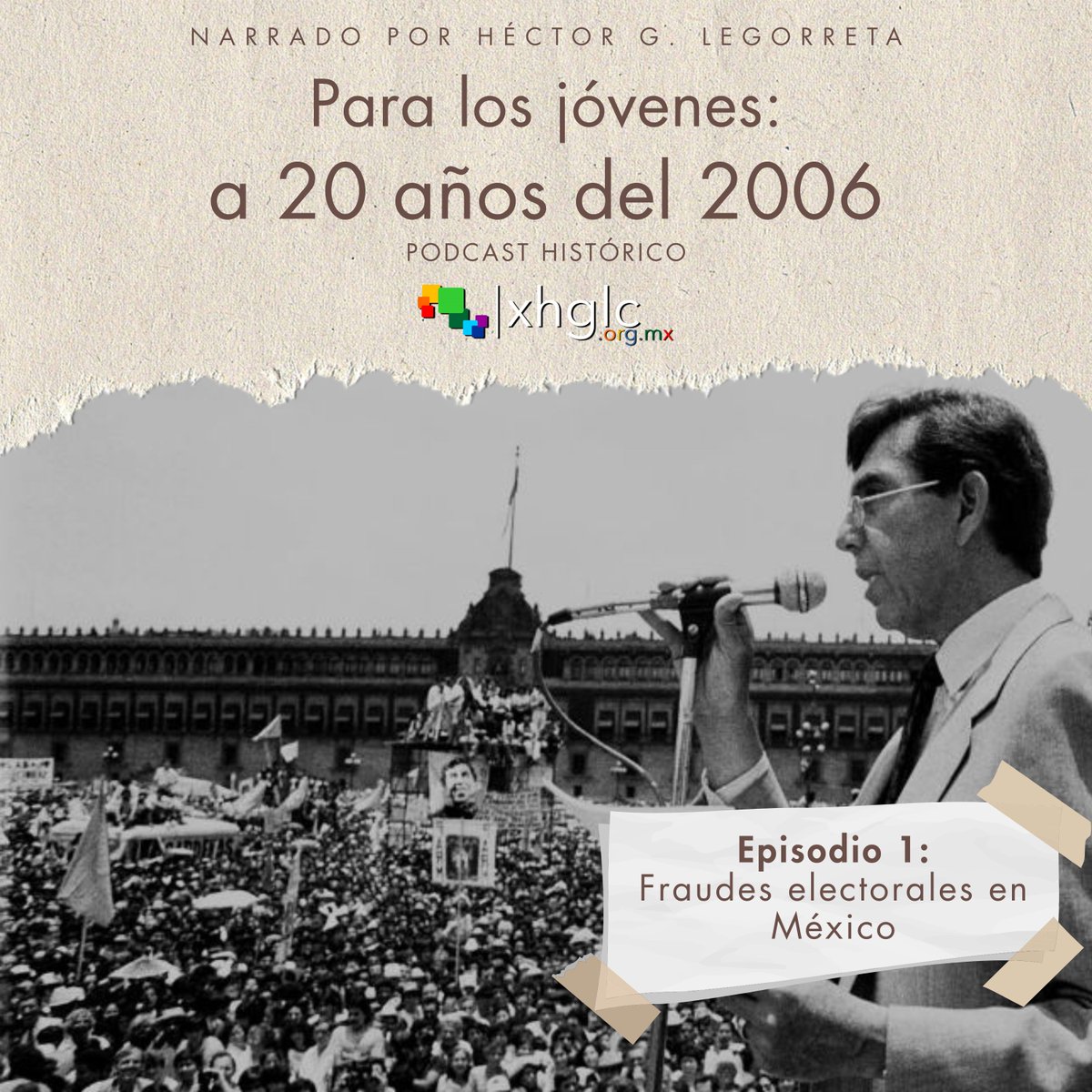 xhglc's tweet photo. Existe un antes y un después de la elección presidencial de 2006. Descúbrelo en el podcast "Para los jóvenes: a 20 años del 2006", que se publicará cada martes.

Primer episodio: Fraudes electorales en México

🎵 Spotify: https://t.co/vJIYRSk3od https://t.co/51MDcAJHvV