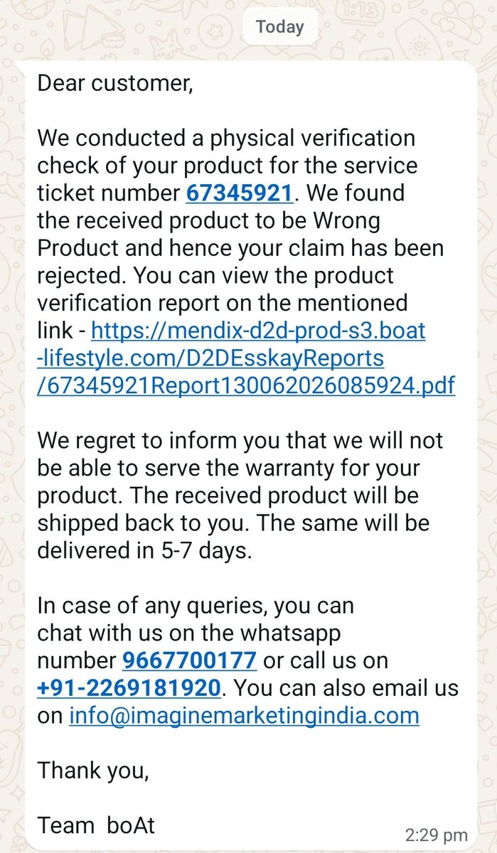 scorpioabhijeet's tweet photo. @amangupta0303 @RockWithboAt @jagograhakjago @amangupta0303 @RockWithboAt ur team is full of idiots. How can I return back original product when u have given a replacement ? 10 days n still product is in warehouse. Unnecessarily harrasing. Brainless team #customerharrasment #cheatingcustomer #fraudboat @jagograhakjago https://t.co/HXDsZH4UGE