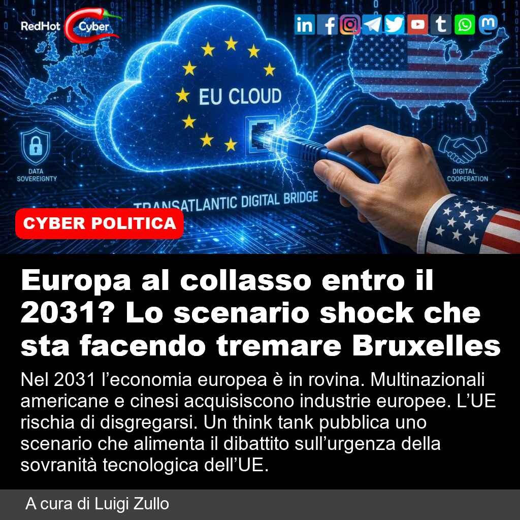 redhotcyber's tweet photo. Europa al collasso entro il 2031? Lo scenario shock che sta facendo tremare Bruxelles

📌 Link all'articolo : https://t.co/qcwXhESHgi

A cura di Luigi Zullo

#redhotcyber #news #sovranitatechnologica #ue #unioneuropea #economiaeuropea #multinazionali https://t.co/Z3Dlmi2LLK