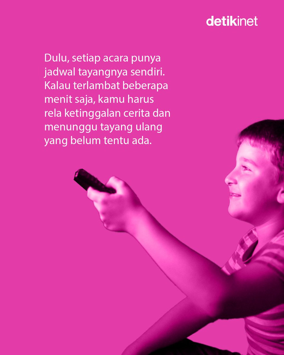 detikinet's tweet photo. Dulu, kita rela menunggu jam tayang, berebut remote, hingga tidak ingin melewatkan acara favorit. https://t.co/FIlDBpDpLK