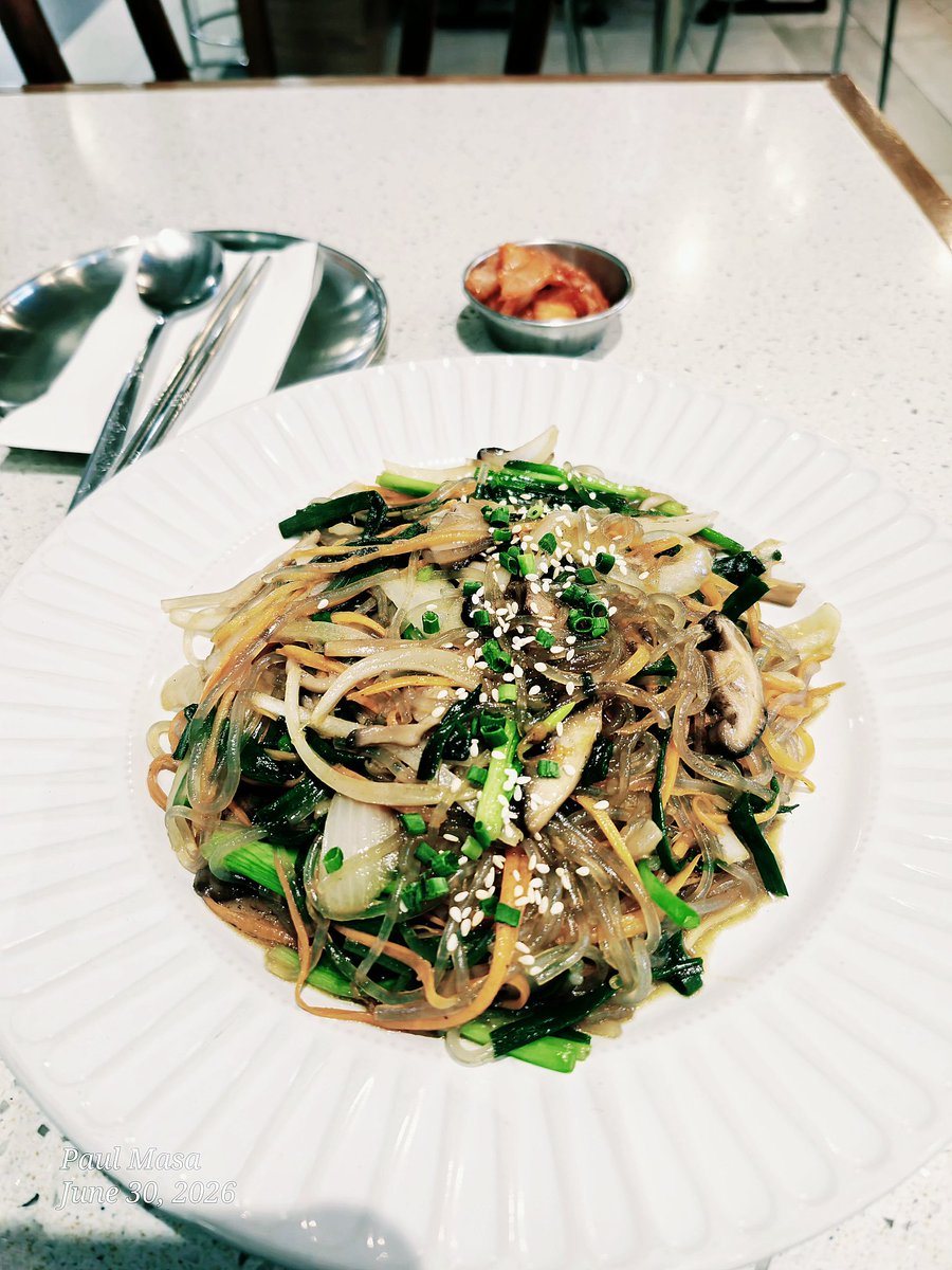 PaulMasa3's tweet photo. Japchae 😋 #Hasul #Korean https://t.co/hDbPo0HF5S