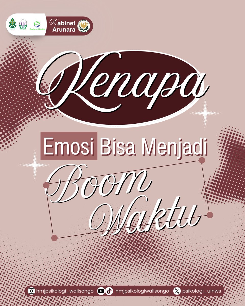 psikologi_uinws's tweet photo. Memendam emosi bukan berarti masalahnya hilang. Justru, emosi yang terus ditekan bisa berdampak pada kesehatan mental maupun fisik. 🌱

Dikelola oleh  
Divisi Media Informasi dan Komunikasi  
HMJ Psikologi 2026 
Kabinet Arunara https://t.co/sQ7TtfsCJu