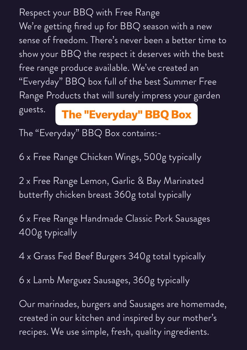 FosseMeadows's tweet photo. We’ve created 2 NEW BBQ Boxes available on our online shop!
- The “81 day Chicken” BBQ Box
- The “Everyday” BBQ Box
Two boxes, with amazing collection of our Fosse chicken &amp; homemade products
@LiveFrankly @harborians #bbqboxes #fossechicken 
order here!
https://t.co/UZx1XxmzHo https://t.co/7HHUmbTscf