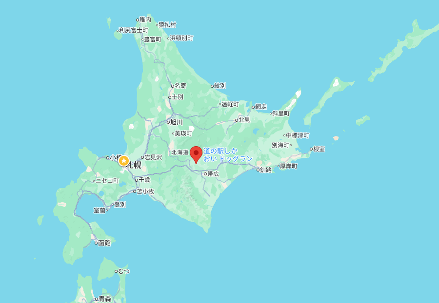 zutapoke's tweet photo. ここです！
北海道の真ん中付近ですね！ https://t.co/QVokbC58HQ