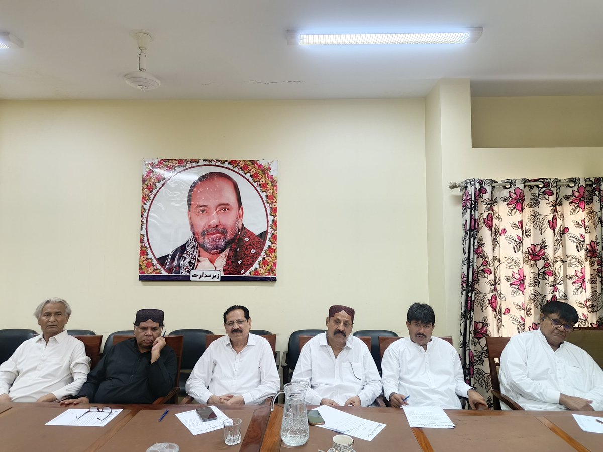 SUP_Sindh's tweet photo. ڄامشورو:
30/06/2026
جي ايم سيد ايڊيفيس

سنڌ يونائيٽيڊ پارٽيءَ جي اٺين ٽينيوئر جي سينٽرل ايگزيڪيوٽو باڊيءَ جو ٽيون اجلاس پارٽي صدر سيد زين شاھ جي صدارت ۾ جي ايم سيد ايڊيفس، ڄامشورو ۾ جاري.
#SindhUnitedParty #GMSayedEdifice #SUP https://t.co/SBLqXPO1uH