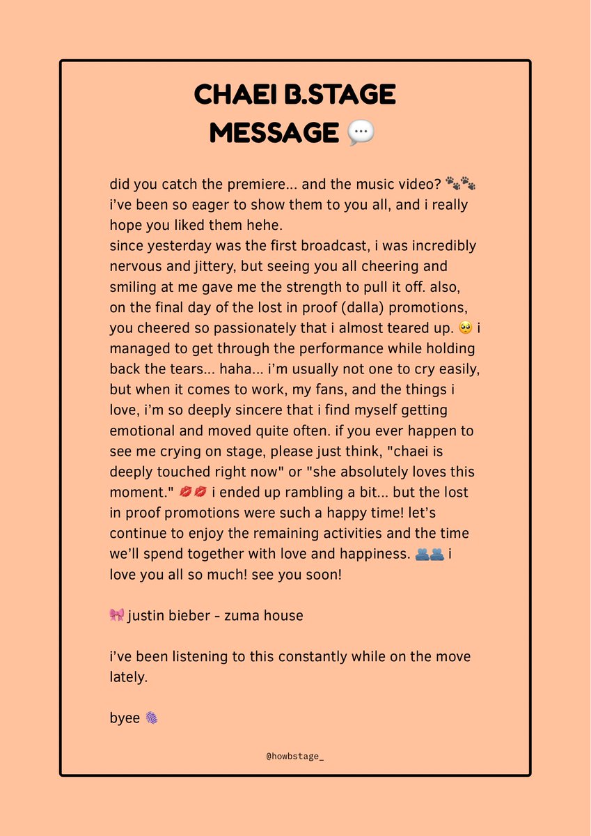 howbstage's tweet photo. CHAEI’S MESSAGE 💬

#CHAEI #채이
#HEARTOFWOMAN #HOW #하트오브우먼 https://t.co/u2sPVEsZL8