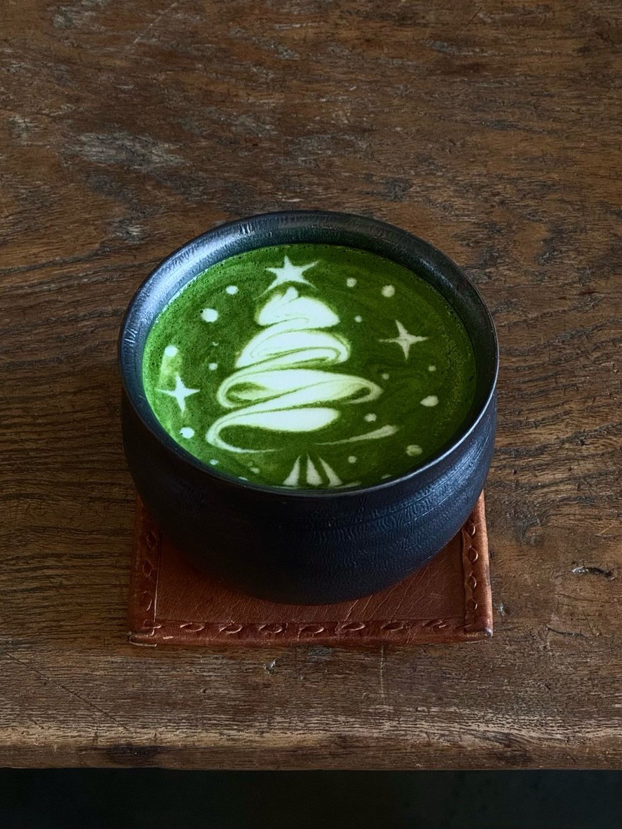 Savva070's tweet photo. Just stole a bite of my partner’s iced matcha latte u0026 got a playful glare that’s 100% love https://t.co/etEHjIIa4P