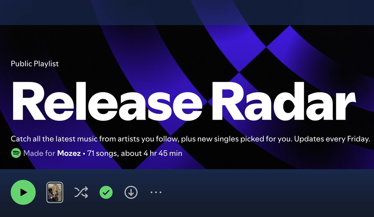 Mozezofficial's tweet photo. Spotify Release Radar brings you tracks from BB KING, @JonKennedy  , including BLACK HOLE by @ValProletarski out now on @Numen_Records . Check out all the top releases.
Spotify RR: https://t.co/Ov5AfdWveQ...
Youtube: https://t.co/br2XZs4dnn
Linktree: https://t.co/NSicTmnuNg https://t.co/X2imqdj9Dt
