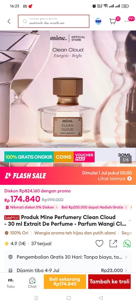 nyynyee_'s tweet photo. https://t.co/ftFYSF3rJ9
parfum untuk kalian yg energetic nih, mine perfumery pasti cocok mana cuma 170ribuan di lazbeauty festival 

check produk lazbeauty di sini 👇🏻 
https://t.co/yQ0ANOTF5o

mega page diskon 33% 👇🏻 
https://t.co/M8EpryqobY https://t.co/dO07bZQd1q
