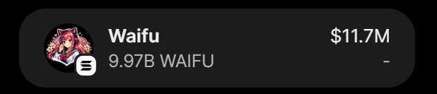 WaifuXSolana's tweet photo. Claim $500,000 - $WAIFU airdrop for first 500 🔥

$WAIFU will list Soon on $Solana ⏰

✅ Follow w/🔔
✅ RT + Like pinned post 📌
✅ Comments $SOL address + RT ♻️

Every wallet gets 125,000 $WAIFU 🪂 https://t.co/MDWWulDFTq