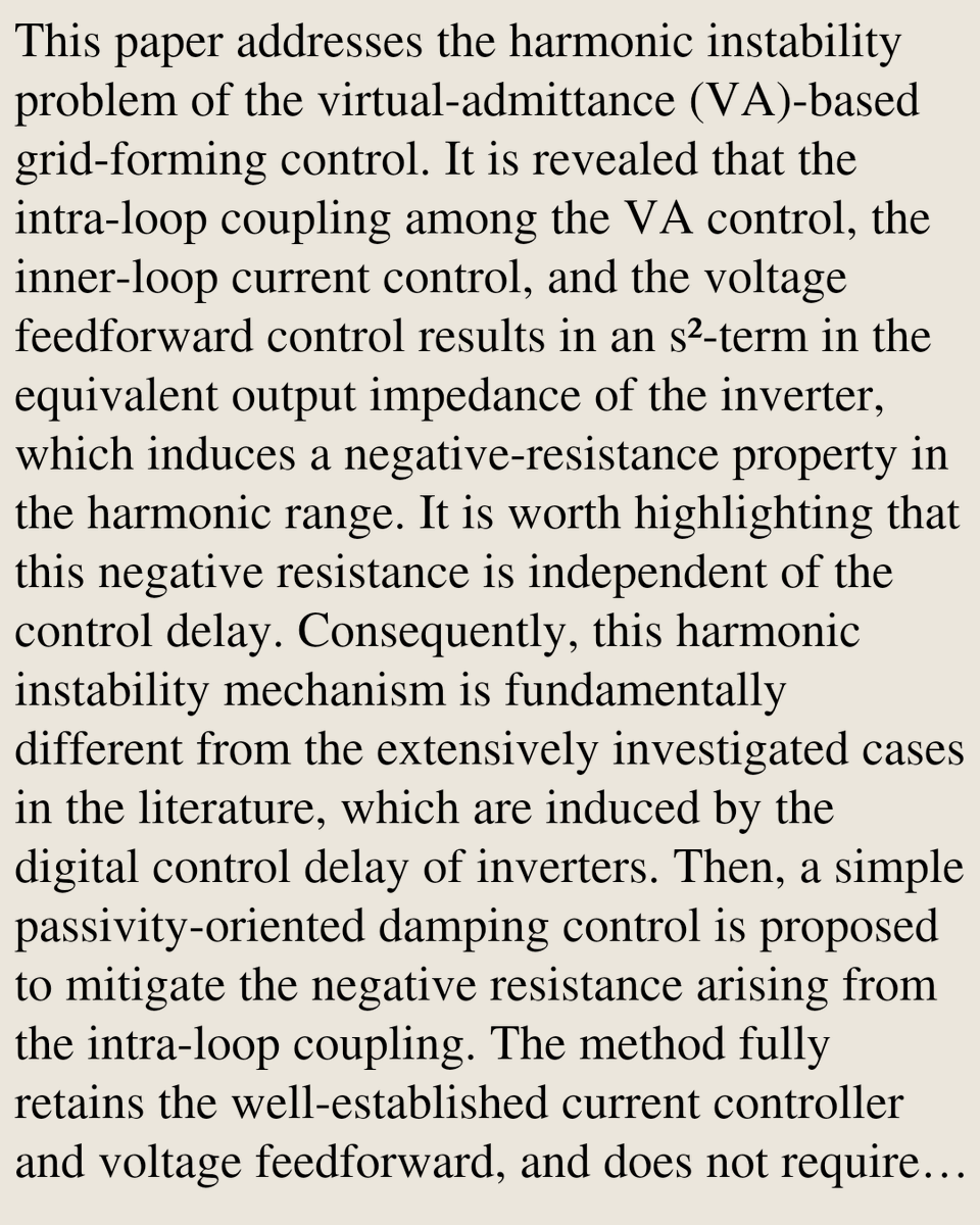 SystemsAndCtrl's tweet photo. Negative Resistance Caused by Intra-Loop Coupling in Virtual-Admittance-Based Grid-Forming Control

Jaekeun Lee, Minwoo Jeong, Jae-Jung Jung, Xiongfei Wang, Shenghui Cui
https://t.co/wEg6LjMq7c [𝚎𝚎𝚜𝚜.𝚂𝚈] https://t.co/XjQRcFdOwZ