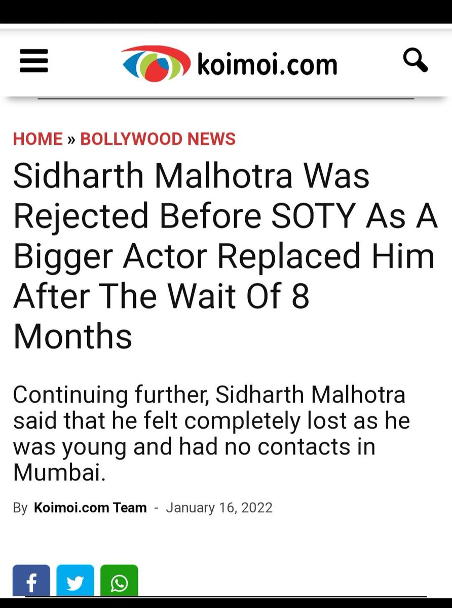 Acarys2's tweet photo. @ItsZacknight @jalebination How is he a nepo? Sid is outsider like DP, Rajkumar and many others that had debuts in Yrf or Dharma.He had to wait more than seven years to make his first movie. https://t.co/0vndTmgNxc
