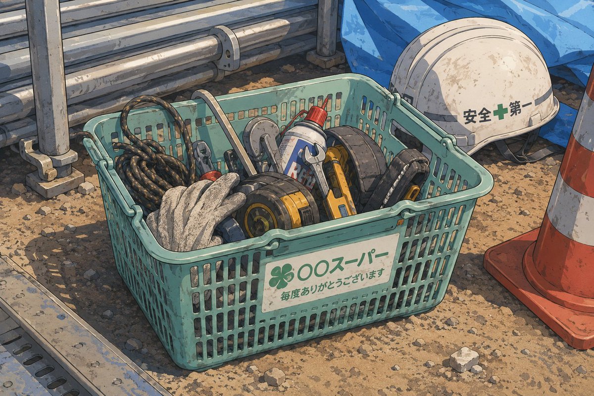 hsmt_kensetu's tweet photo. 建設業あるある
道具を入れている籠は高確率でスーパーからとって来た籠を使っている。
あると思います！ https://t.co/iVhQ5lhWLZ