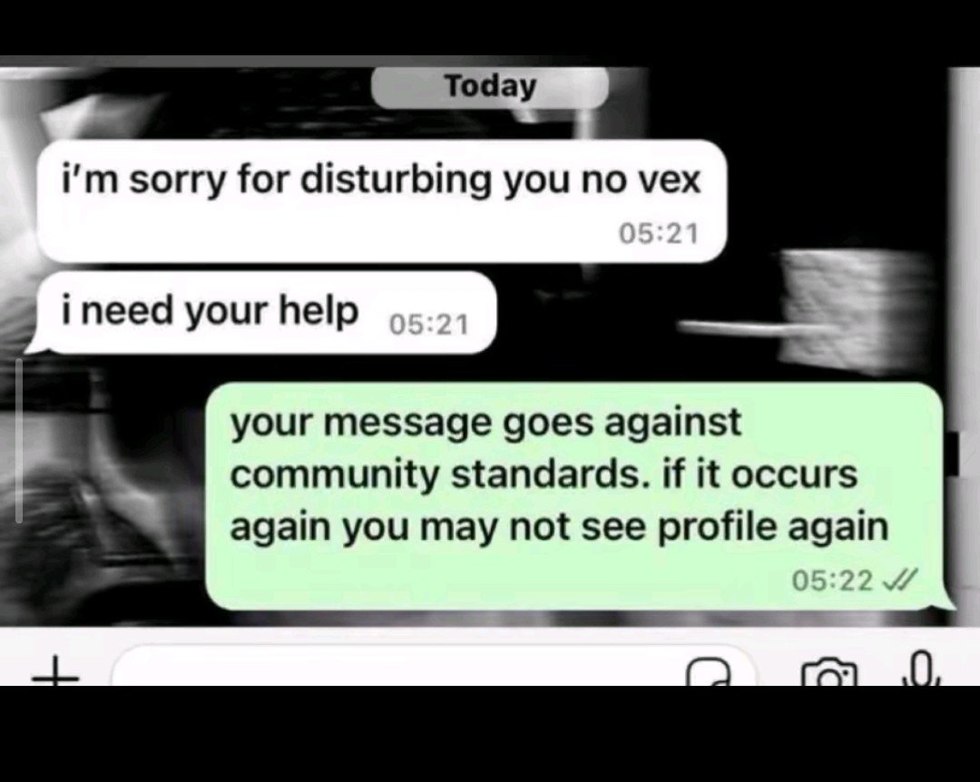 Rm_dracy8's tweet photo. I don warn the guy 😂 https://t.co/OxCWpSgYi1