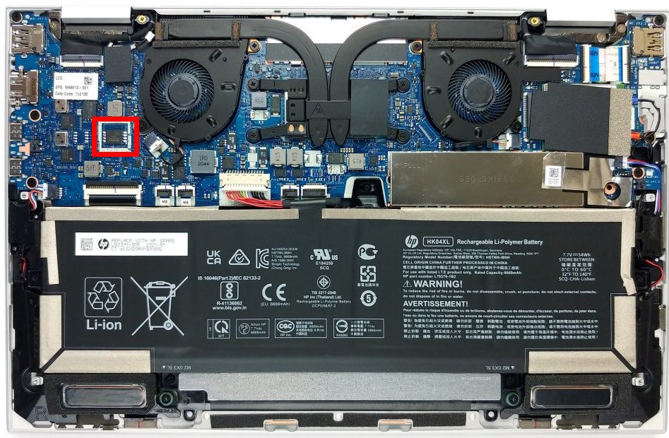 lowercase_drm's tweet photo. HP EliteBook x360 1030 G8: sniffed on the bios chip (UC3) https://t.co/jx3Rvp2LVf