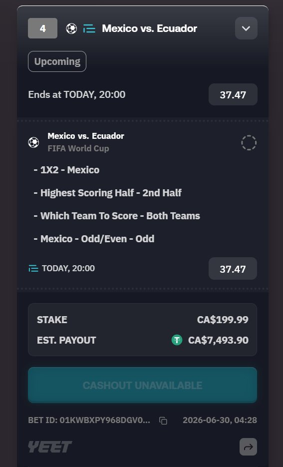 d3___rs's tweet photo. I am most confident in this one @YEET

Mexico will bring it home 🇲🇽 #worldcup 

When it hits, $400 to one person that's followed https://t.co/Y9c0uIfCr9