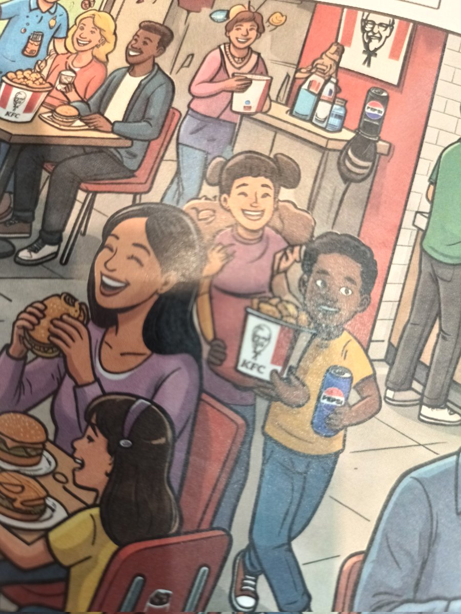 catwithsometea's tweet photo. KFC is using AI what the fuck is bro holding https://t.co/JeG9hbHcWP