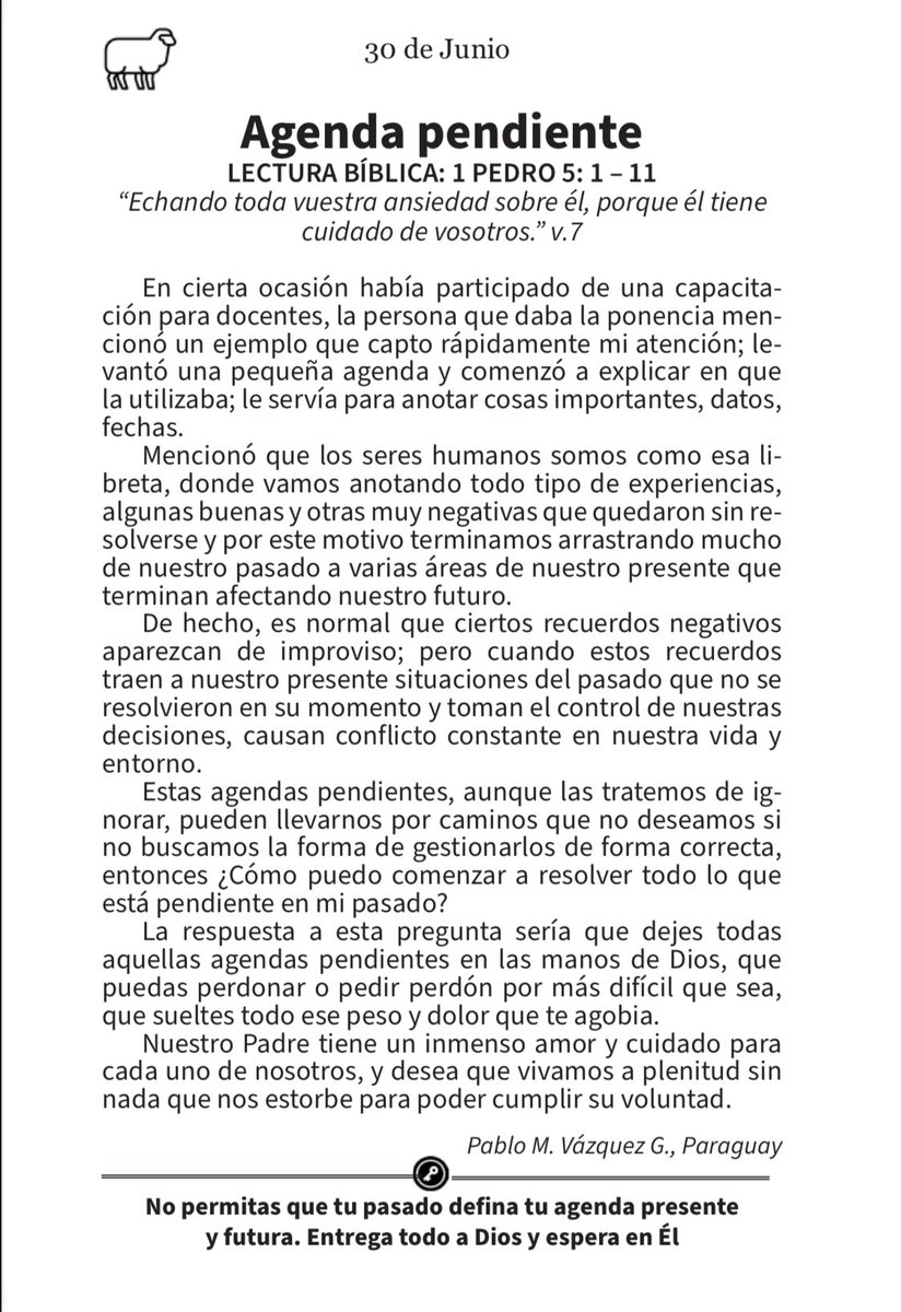 IvonneMerRod's tweet photo. DIOS CUIDA DE TUS PENDIENTES Mientras echan todas sus inquietudes* sobre él, porque él se preocupa por ustedes. ¡Mantengan su buen juicio y estén vigilantes! Él los hará firmes, él los hará fuertes…A él vaya el poder para siempre. Amén.v7-11 1 Pedro 5 https://t.co/Dg2aBnzikr https://t.co/3KRLsaNSL2