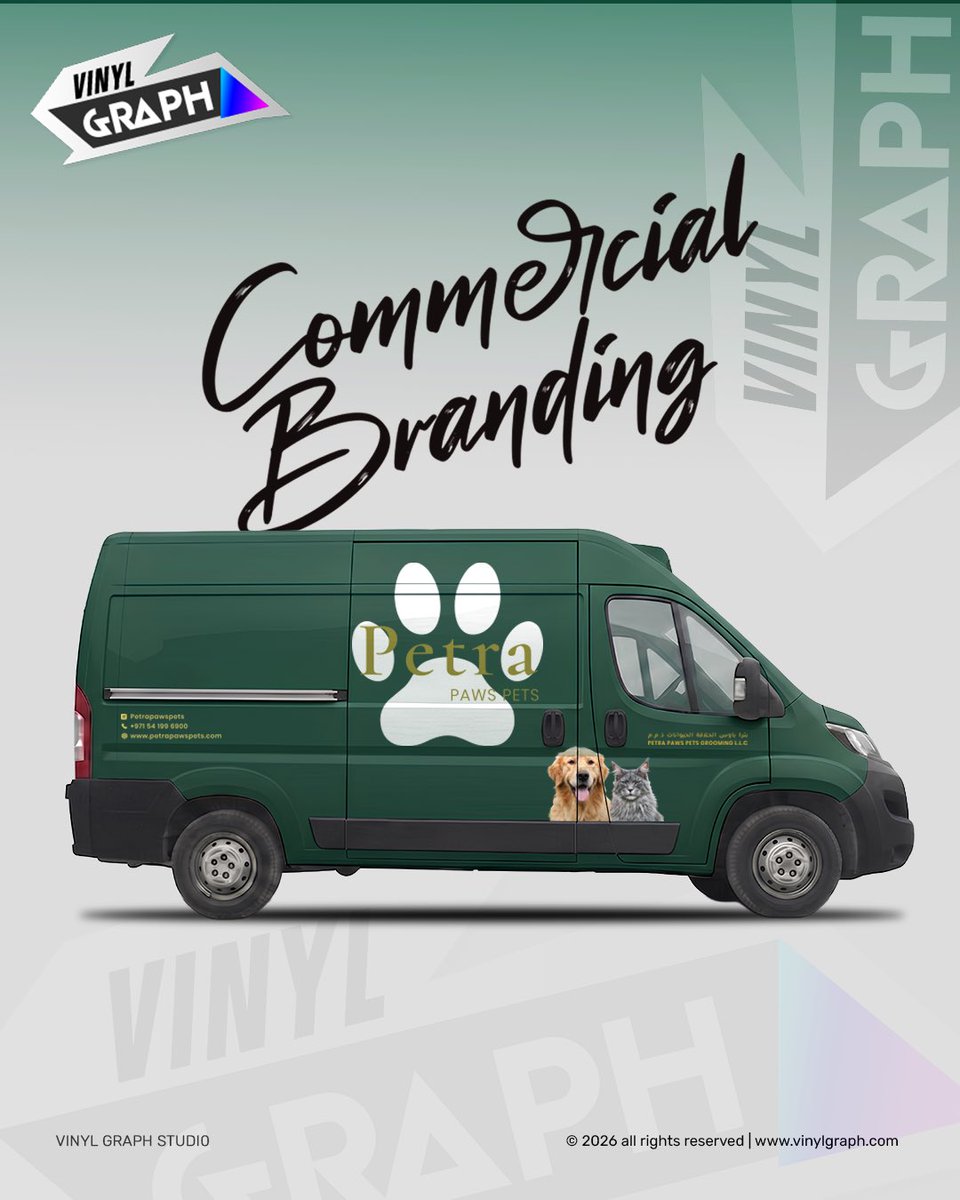 vinylgraph3D's tweet photo. Transform Your Fleet into a Moving Billboard.

From a single van to an entire commercial fleet, we create premium vehicle branding that turns your vehicles into powerful marketing assets.

DM us for a free consultation
info@vinylgraph.com 
What’s app: 058 584 5806 https://t.co/iUkv7B0xNd