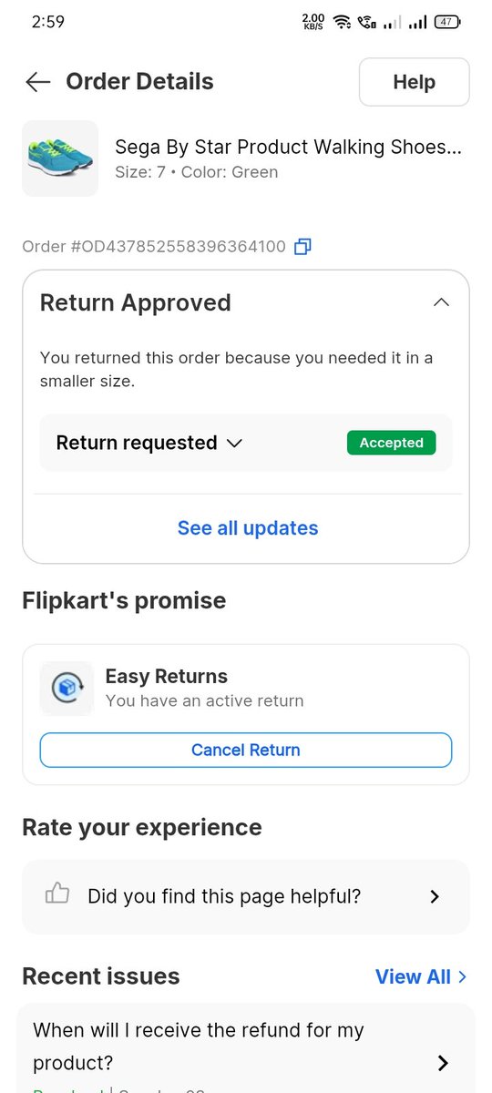 yeh_DOGO's tweet photo. @flipkartsupport 
 My shoes are small in size and I requested for return twice, it was accepted but why is the delivery person not coming to collect them, Are you waiting for the return date to pass so that you can have an excuse to cheat the customer?@Flipkart 
#Scammer_flipkart https://t.co/m0bS0ZF2Ac
