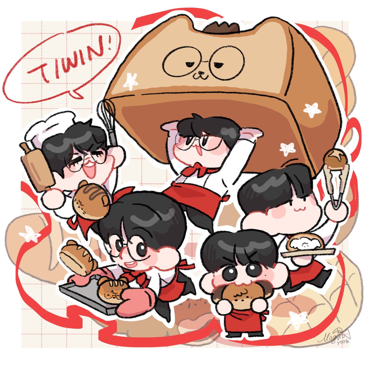 maguro_1003's tweet photo. 🥯🥐🥨🥖🍞
#TogetherAs1 #T1WIN https://t.co/ij7S0i1yjb