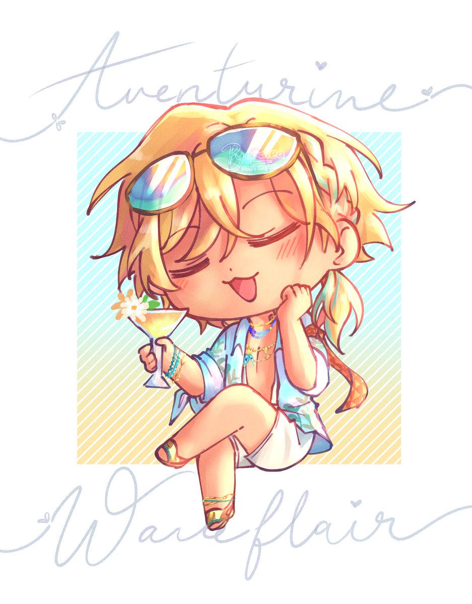 pyozalea's tweet photo. #aventurine #honkaistarrail 

Let's relax, friend~! https://t.co/DN4sSxDF7S