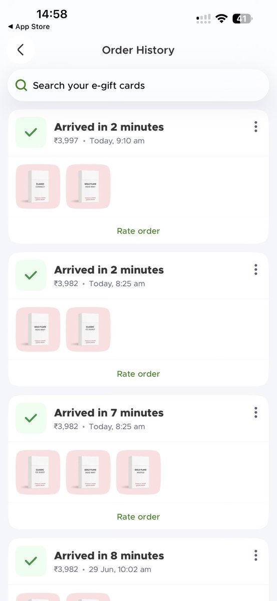 AmitRooge's tweet photo. 🚨 Serious security concern with my @Blinkit_India account. Multiple high-value orders for items I never purchased are appearing in my history, showing delivery to an address I do not recognize.
I did not place these orders. Can you please help?? https://t.co/9gHw4cwq8U